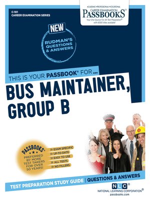 cover image of Bus Maintainer, Group B